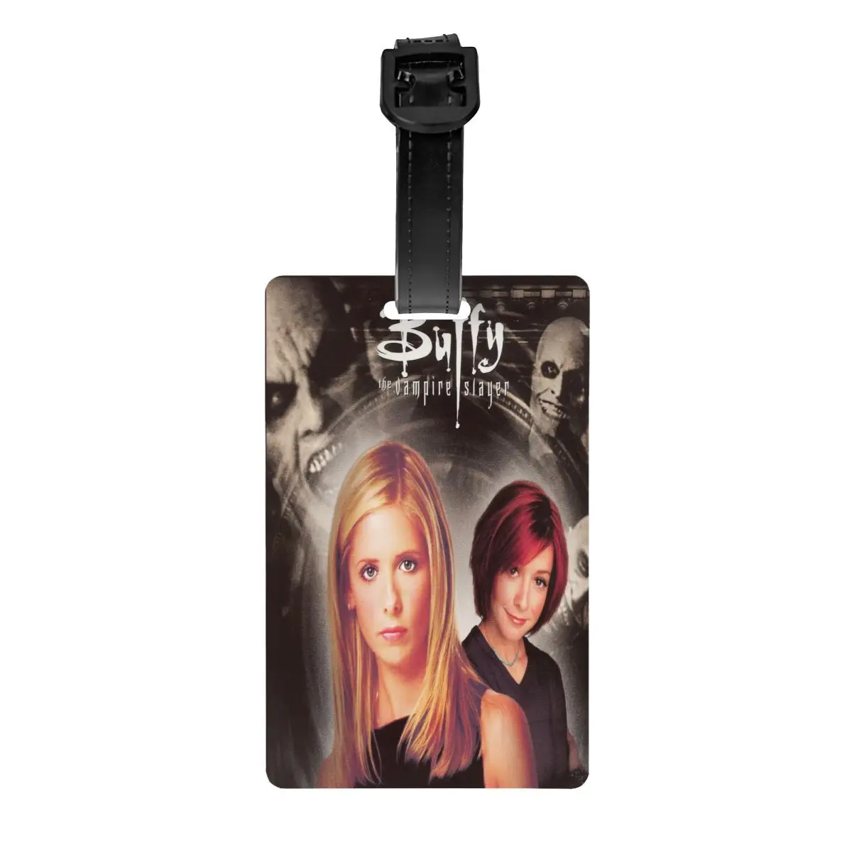 Buffy The Vampire Slayer Batožiny Tag Vlastné Nadprirodzené Horor TV Show Batožina Značky ochrany Osobných údajov Kryt ID, Label